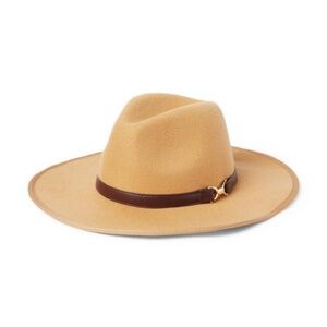 JANIE and JACK Girl Tan Felt Bridle Bit Hat